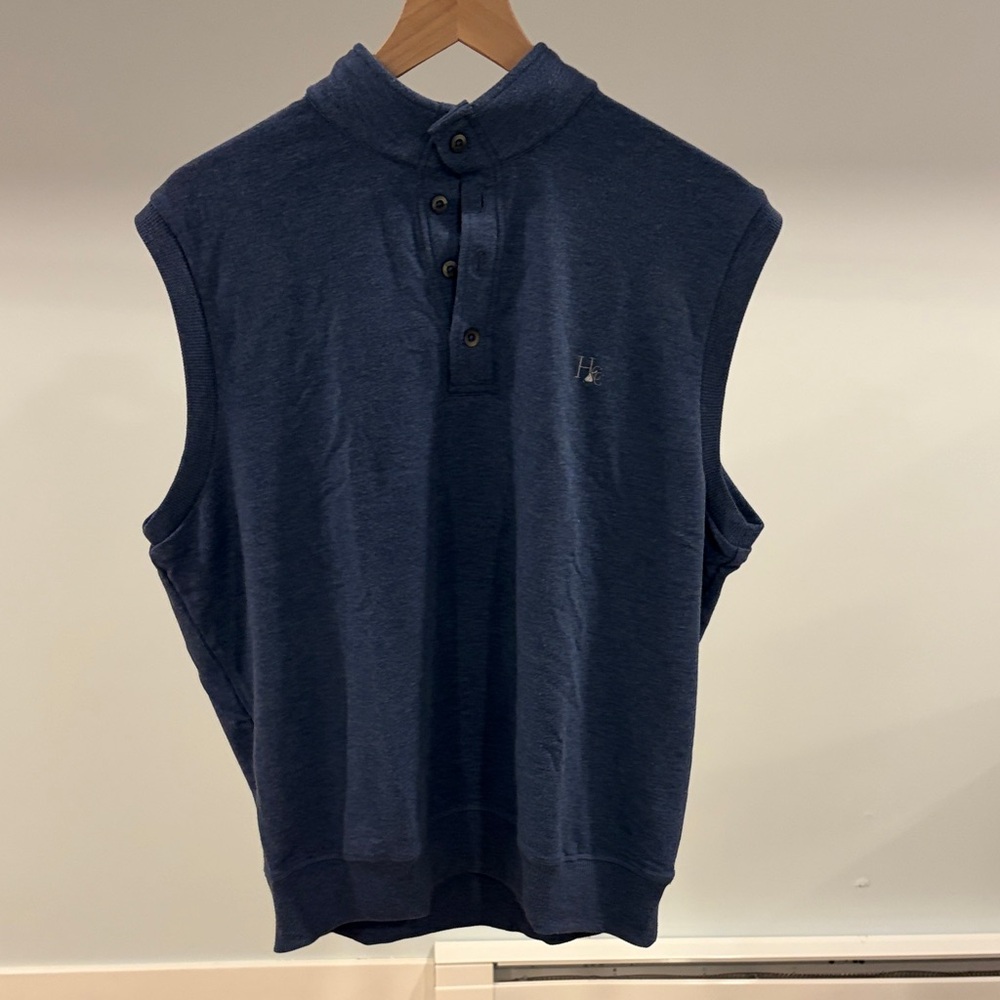 Men's Navy Sleeveless Vest
